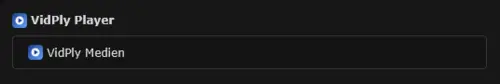 VidPly - Neuer Datensatz